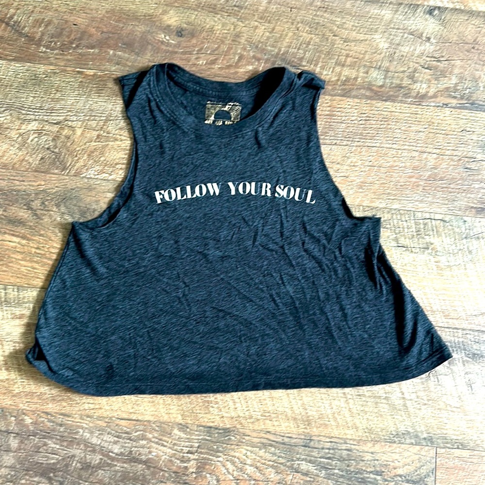 Spiritual Gangster “follow your soul” cropped tank XS!